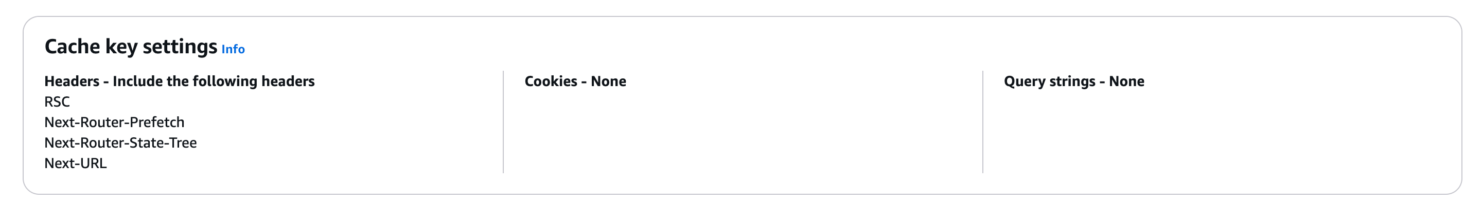 Example Cache Policy